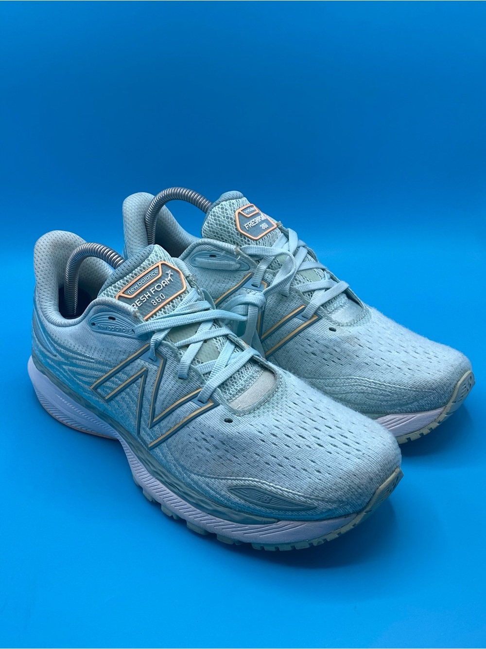 Women's New Balance Fresh Foam X Pale Blue Chill / Light Mango
